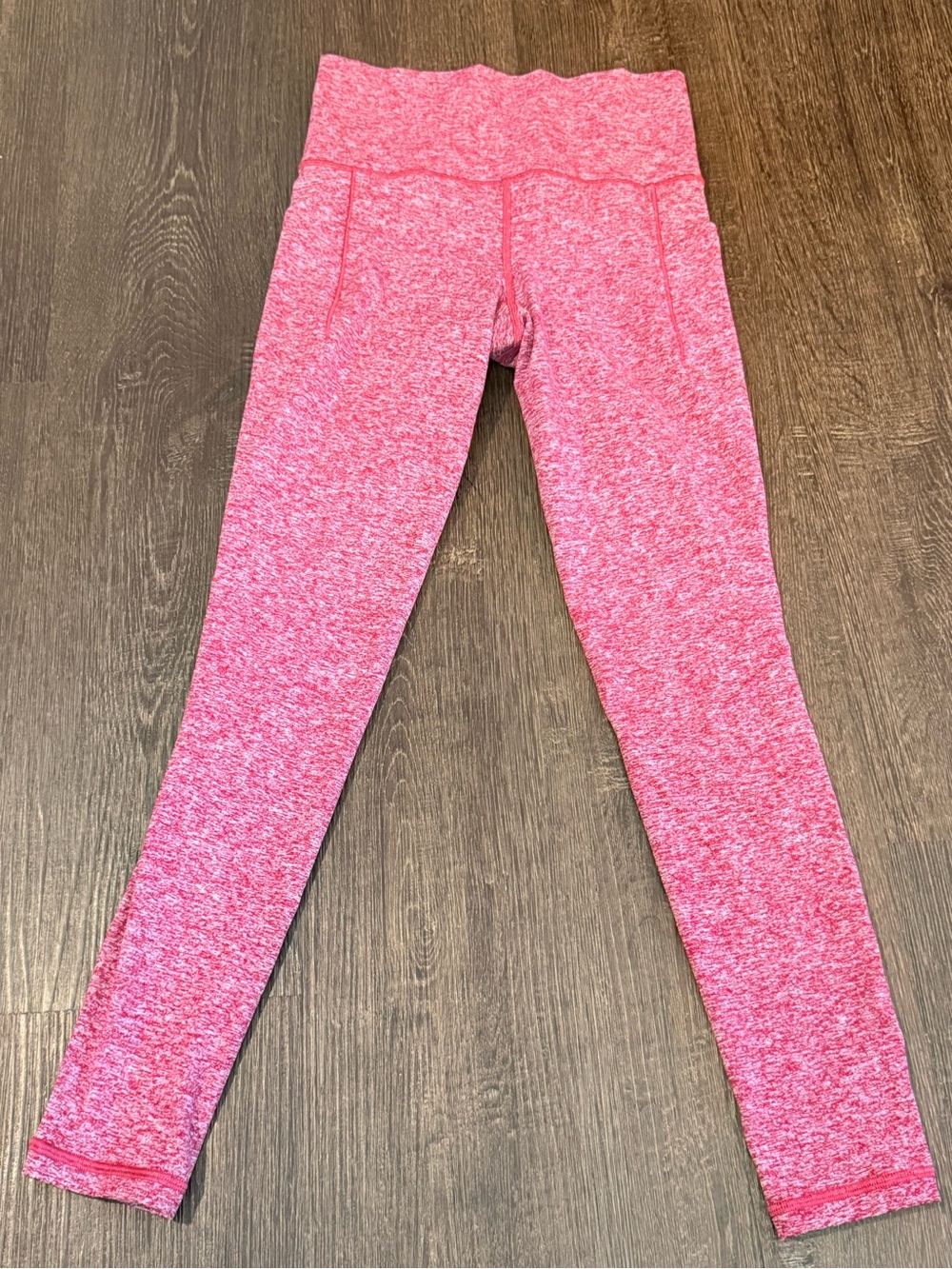 Athletes Heathered Red  Athletic Leggings - Stretch Performance Bottoms size XS